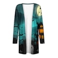 thumbnail image 4 of LOVZFMLL Cardigan pour Femmes Mode Décontractée Imprimé Chemise à Manches Longues avec Poches Cardigan, 4 of 5