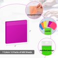 thumbnail image 2 of Mistayd 600 Sheets Transparent Sticky Notes, 3x3 inch Pastel Clear Sticky Notes Waterproof Self-Stick Translucent Sticky Notes, Easy to Post for Home, Office, School(12 Pads), 2 of 5