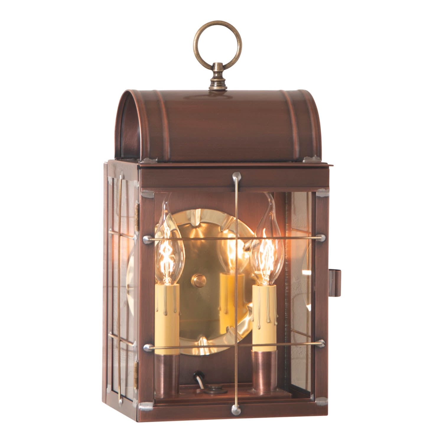 Irvins Tinware Cape Cod Outdoor Wall Lantern Antique Copper NEW Free SHIP! 