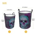 thumbnail image 5 of XMXT Collapsible Laundry Basket, Cupid Skull Purple Print Waterproof Laundry Hamper, 62L Purple, 5 of 8