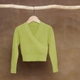 thumbnail image 5 of Fdrone Kid Girls Long Sleeve Ballet Dance Cardigan Wrap Top Ballet Sweater Dance Wrap Ballet Jacket Sweater Warm Knitted Ballet Coat Tops Child Dance Tops, 5 of 5