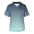 thumbnail image 1 of Fiudx Ofertas Flash Artículos En Oferta Camiseta Informal de Manga Corta con Cuello En V Estampada de Talla Grande a La Moda para Mujer, 1 of 3