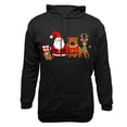 thumbnail image 4 of EchfiProm Mens Pullover Hoodies Graphic Black with Pockets Christmas Santa Xmas Hooded Essentials Sweatshirt for Men M, 4 of 4