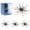 BlackGlitter, variant on 4Pcs Simulation Sea Urchin Soft Bait, 2026 New Fishing Lure, Floating Tentacle Creature Baits for Bass, Fit Drop Shot Wacky Rig Neko Rig
