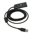 thumbnail image 1 of USB To 3.5mm Jack Audio Adapter, LED Indicator Immersive Sound USB To Aux Cable 2m Length  for PC for, 1 of 7