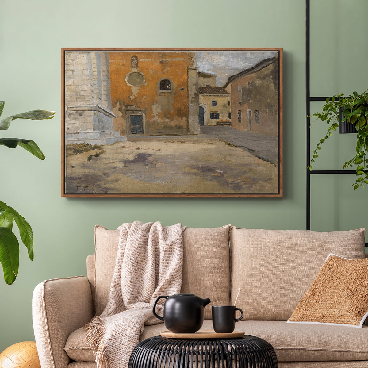 Vintage Botanical Print-LXXVI By Wexford Home Framed in Walnut Wood Gallery Wrapped Canvas 17 in. x 25 in.