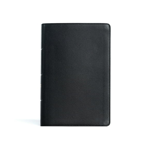 CSB Personal Size Giant Print Bible, Black Genuine Leather, Indexed, (Hardcover)