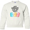 thumbnail image 2 of Inktastic Easter Just Hangin' with My Peeps Youth Sweatshirt, 2 of 4