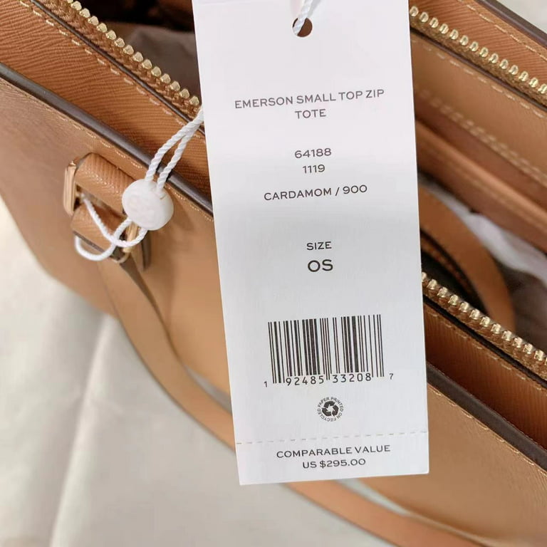 NWT! TORY BURCH EMERSON SMALL TOP ZIP LEATHER TOTE