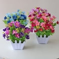 thumbnail image 3 of Artificial Bonsai Potted Fake False Plants Outdoor Garden Home In Pot Decor, 3 of 9