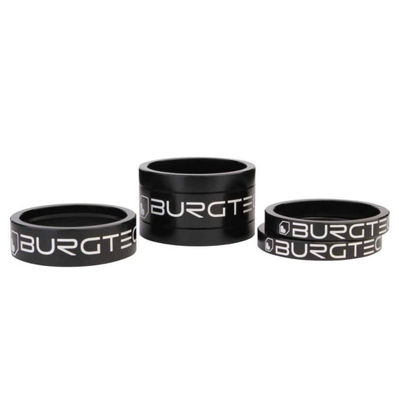 Burgtec Stem Spacer Kit, Burgtec Black, 4/Count