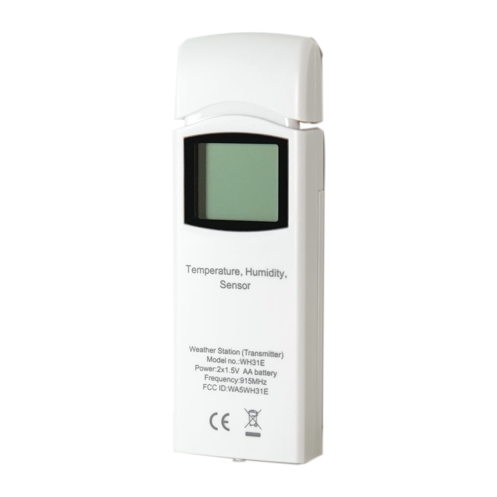Ambient Weather WH31E Temperature and Humidity Sensor compatible with WS-2902, WS-2000, WS-1965, WS-4000, WS-5000 and ObserverIP Weather Stations