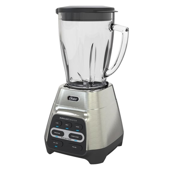 Licuadora Oster Reversible Vaso de Vidrio 1.5 L con 600 Watts de Potencia y Funciones Preprogramas