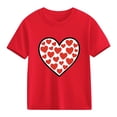 thumbnail image 2 of Plebaso Boys Girls Valentine's Day T-Shirts Graphic Cute Tee Casual Short Sleeve Crewneck Summer Tops, 2 of 7