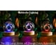 thumbnail image 2 of InnotechSC Figuras de Delfines 3D de Regalo de Ciervos en Bola de Cristal de 60 Mm con Esfera de Vidrio Grabado con Láser Decoración Del Hogar con Base de Luz de Madera, 2 of 5