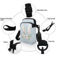 thumbnail image 5 of HELLHERO Blue Bunny Ear Floral 4.33x1.97x7.09 Shoulder Bags Polyester for Women, 5 of 7