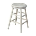 thumbnail image 1 of International Concepts Swivel Stool Barstool, 24 inch, Unfinished, 1 of 4