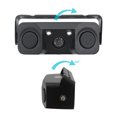 thumbnail image 2 of Kit de cámara de respaldo 3 en 1 Cámara de seguridad de marcha atrás para estacionamiento con vista trasera de automóvil en ángulo de 170 ° con un zumbador y dos sensores de radar para camión SUV RV, 2 of 5