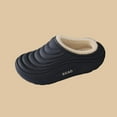 thumbnail image 6 of QQAMB Slippers for Women Waterproof Winter Warm Soft Cozy Fuzzy Indoor Outdoor Striped Slip-On House Slippers, 6 of 6