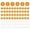 Gold, variant on 50PCS Number Tags 1-50, Number Key Tags Aluminum Numbered Keychain Metal Round with Key Rings for Organizer Field Sales Hangers Clothes Labels ID, Blue