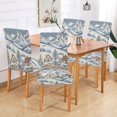 thumbnail image 2 of Yayeee 2 Pack Dining Chair Covers Stretch Parson Chairs Slipcovers Seat Protector, Blue Snowy Mountain, 2 of 6