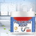 thumbnail image 6 of FHBVT 260g Drains Unblocker Powder Powerful Pipe Cleaner for Kitchen Bathroom Clogs Dissolves Hair Grease Food Soap Scum Deodorizing Safe for All Pipes Septic Systems Sink Drain Cleaner, 6 of 7