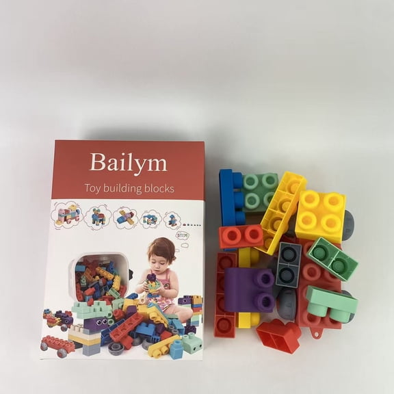 Bailym Toy building blocks,Builders Blocks Set, Big Building Bag Collection