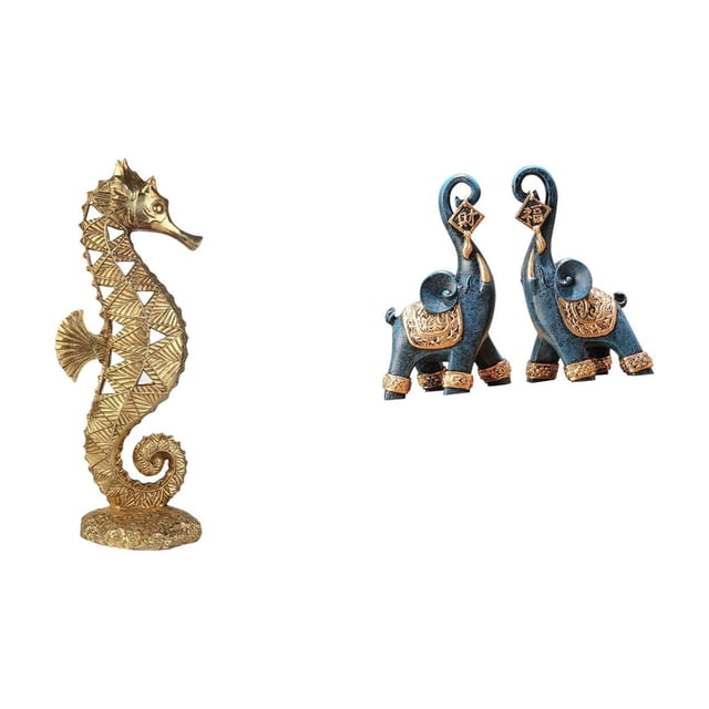 Figura De Elefante De Resina Dorada, Adorno Escultural Para Oficina, Armario, Dormitorio, Sala De Estar, Chimenea, Arte Moderno, Artesanía Coleccionable, Regalo Decorativo, Estatua Para