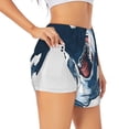 thumbnail image 2 of Disketp Shark Print Women's Shorts Workout Shorts for Athletic Gym Running Shorts with Phone Pockets XX-Large, 2 of 8