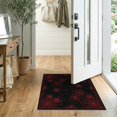 thumbnail image 2 of ODIKA 2'x3' Washable Doormat Mens Intersecting Web Lines Men Scattered Cluster Motifs Webs for Entryway, Kitchen, Laundry Room, Non-Slip, Low Pile, 2 of 7