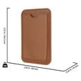 thumbnail image 7 of Case-Mate MagSafe Compatible Card Holder for Apple iPhones and Cases - Cognac Brown, 7 of 7
