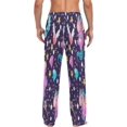 thumbnail image 4 of FREEAMG Cute Diamonds Unicorns Pajama Pants for Men, Men's Separate Bottoms, Pure Cotton Comfortable Lounge Pants?343?, 4 of 7