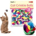 thumbnail image 1 of Bolas arrugadas Cat Cancor Innovations (paquete de 12) fabricadas en Canadá, 1 of 6