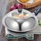 thumbnail image 4 of GOOHOCHY Tapa de sartén wok multifuncional de 34 cm, tapa de sartén de acero inoxidable, tapa de repuesto visible para sartén wok, tapa de wok tipo cúpula, 4 of 8