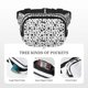 thumbnail image 5 of Balery Black Footprints Mochila Cinturón para Mujeres y Hombres, Bolsa de Cintura Impermeable de Doble Capa con Correa, 5 of 9