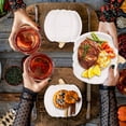 thumbnail image 2 of Dosaele 20 Pcs Assiettes en Papier Jetables Forme de Citrouille Bol Dessert, 2 of 6