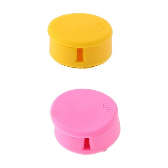 2x Organizador de de silicona Limpieza de Pantalla Móvil Inteligente Amarillo y rosa