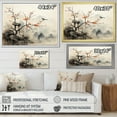 thumbnail image 4 of Designart "Sumi Bird Asian Painting XIX" Asian Art Canvas Print, 4 of 5
