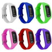 Star Home Sport Running Silicone Pedometer Calorie Step Counter Digital Watch Bracelet