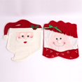 thumbnail image 5 of Fundas para sillas de comedor de Papá Noel, decoración navideña, fundas para asientos de comedor, fundas para sillas, decoración de cena navideña, fiesta de Navidad (45 * 70 cm, Mr Santa (2PCS)), 5 of 5