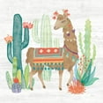 thumbnail image 3 of Gango Home Decor Southwestern Lovely Llamas Wall Art; Two Multi-Color 12x12in Hand-Stretched Canvases, 3 of 6