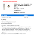 thumbnail image 2 of A/C Receiver Drier - Compatible with 2008 - 2013 Nissan Rogue 2.5L 4-Cylinder 2009 2010 2011 2012, 2 of 2