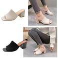 thumbnail image 3 of PFDDRW Sandals Women Ladies Fashion Summer Color Mesh Breathable High Heels, 3 of 8