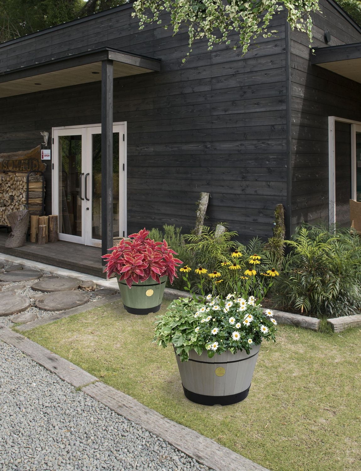 VegTrug 18" Build-a-Barrel Kit - Grey Wash