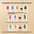 thumbnail image 2 of maskred 104 Pcs Jeu en Bois Polyvalent Cartes Numériques Israéliennes Interactives Amusantes pour Familles 8 Cartes Polyvalentes Jaune, 2 of 3