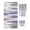 Purple, variant on Purple Gray Bath Towels for Bathroom Set,Luxury Microfiber Towels Gifts for Women,Beach Kitchen Hand Hair Face Towel and Dish Washcloth,Vintage Country Abstract Gradient Aesthetic Towels+Set