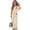 Beige, variant on Girls Beige Flare Pants Set 2 Piece Outfit Short Sleeve Top Casual Tween Clothes Summer Matching Set Size 13-14T