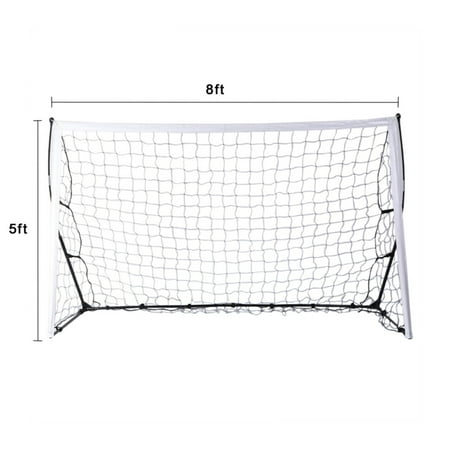 Youth Soccer Set Angelcity Outdoor Sports Youth Portable Training Soccer Net,Quick Set Up Soccer Goals For Backyard ()