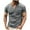 056 Gray, variant on Fanxing Mens V Neck Graphic Tees Army Green Color Block Henley Shirts Short Sleeve Tee Shirt S