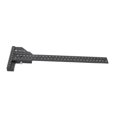 thumbnail image 1 of Aluminum Alloy Woodwork Ruler, Black T Shaped Marking Ruler Metric Inch Scales Anodic Oxidation  For Carpentry, 1 of 8